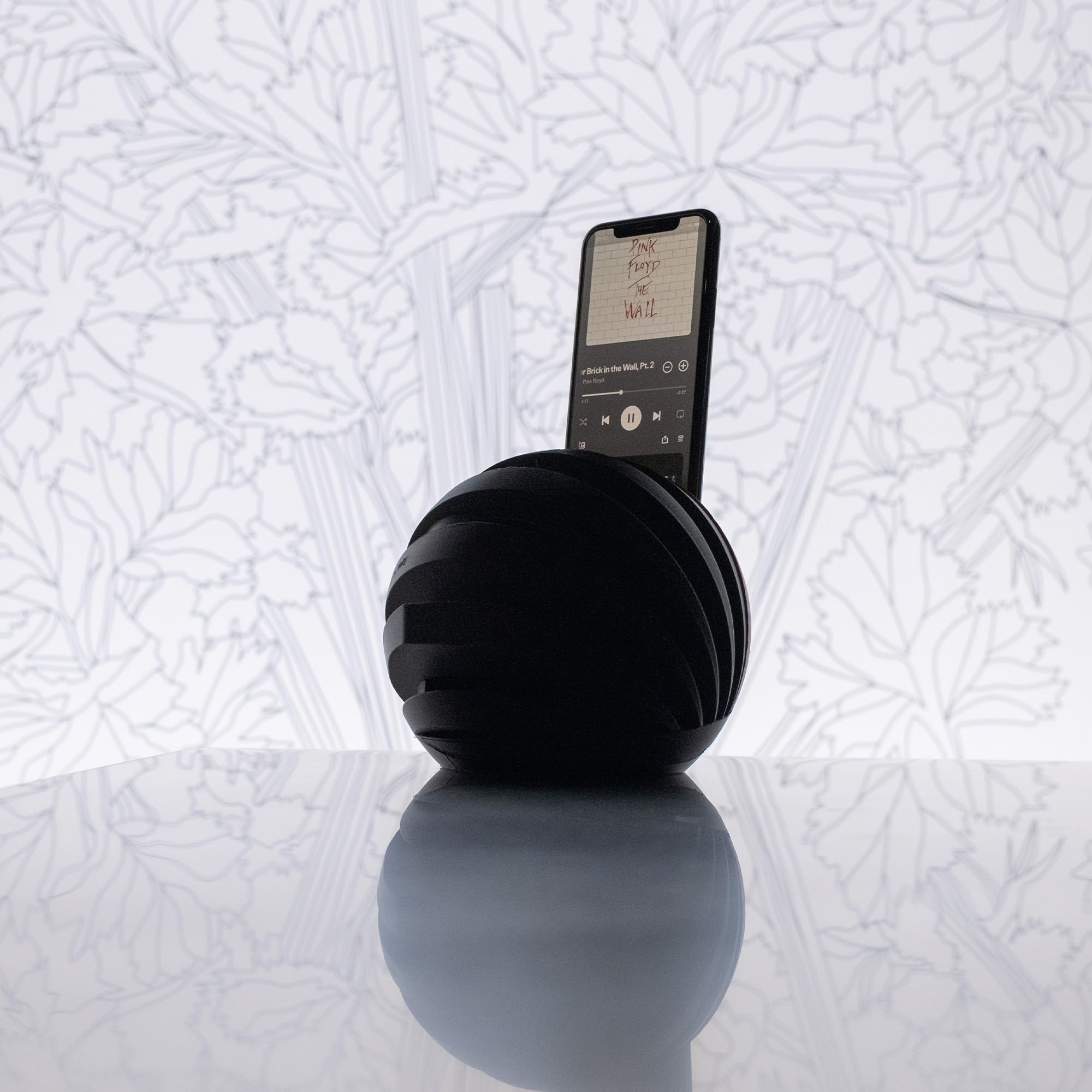 Perpetua Dionisio Circular Sound - Diffusore Acustico per Smartphone Realizzato in Zantech – Amplificatore Passivo Ecologico per Telefono, 100% Made in Italy