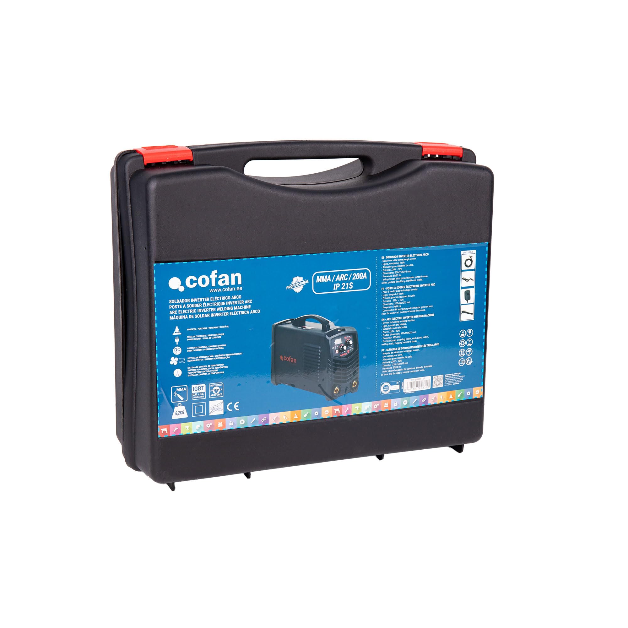 Soldador inverter eléctrico MMA 200A