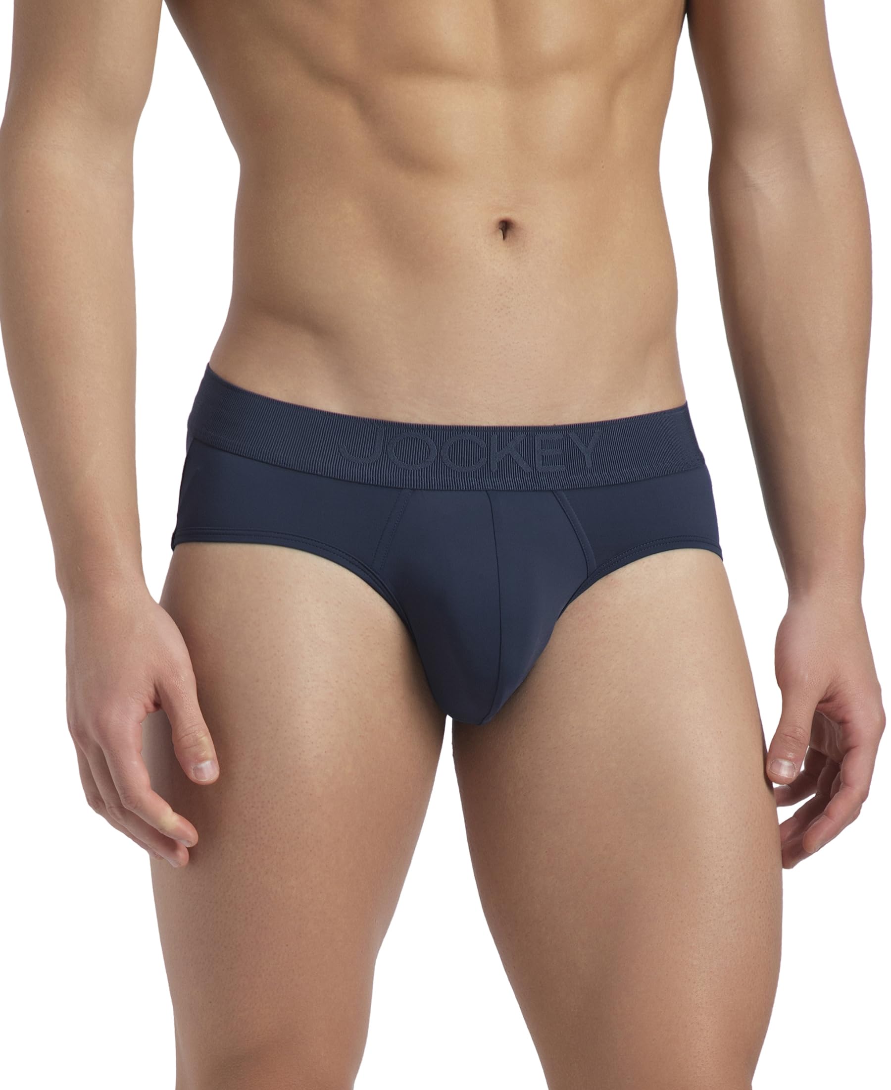LM07 Men's Soft Touch Recycled Microfiber Elastane Stretch Brief with Ultrasoft Waistband --image-2