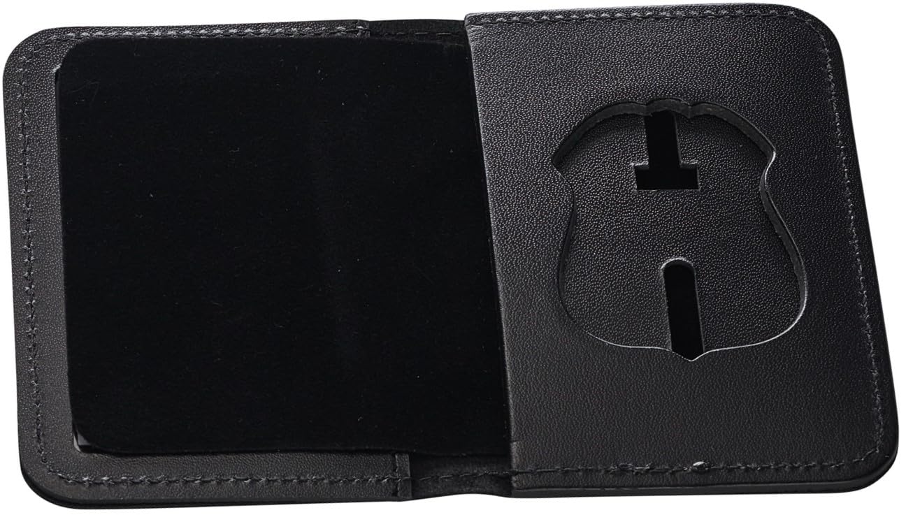 Perfect Fit Shield Wallets Michigan State Police MSP, ID Holder, Black, Id Holder, Black