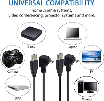 Amazon | Duttek マイクロ USB 5ピン L型 Micro USB 充電ケーブル，1