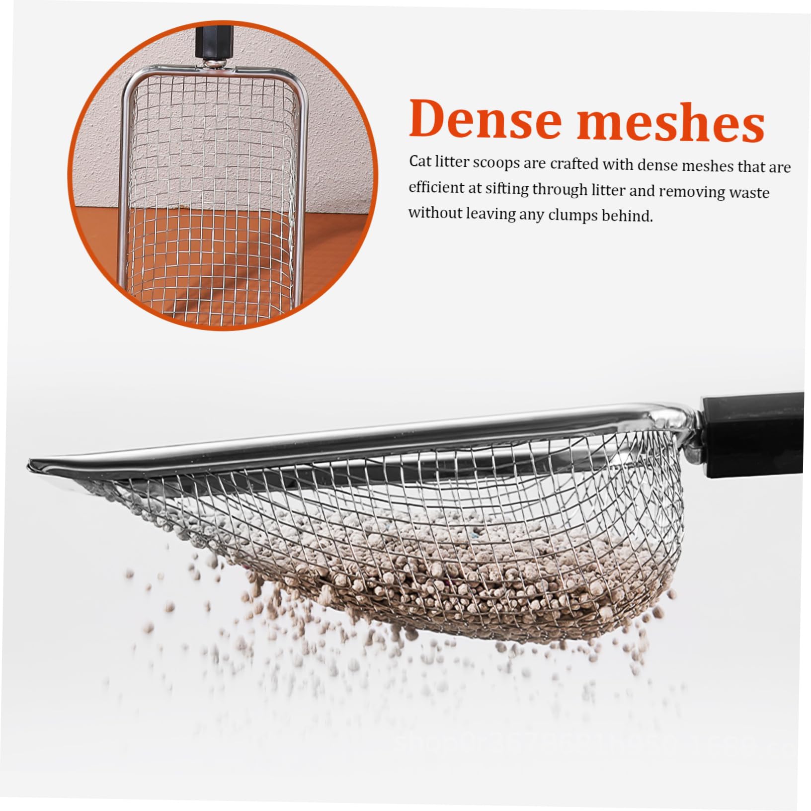 Toyvian 2pièces Pelle à Litière pour Chat Tamis Ajustable Poignée Ergonomique Outil De Nettoyage pour Bac à Litière