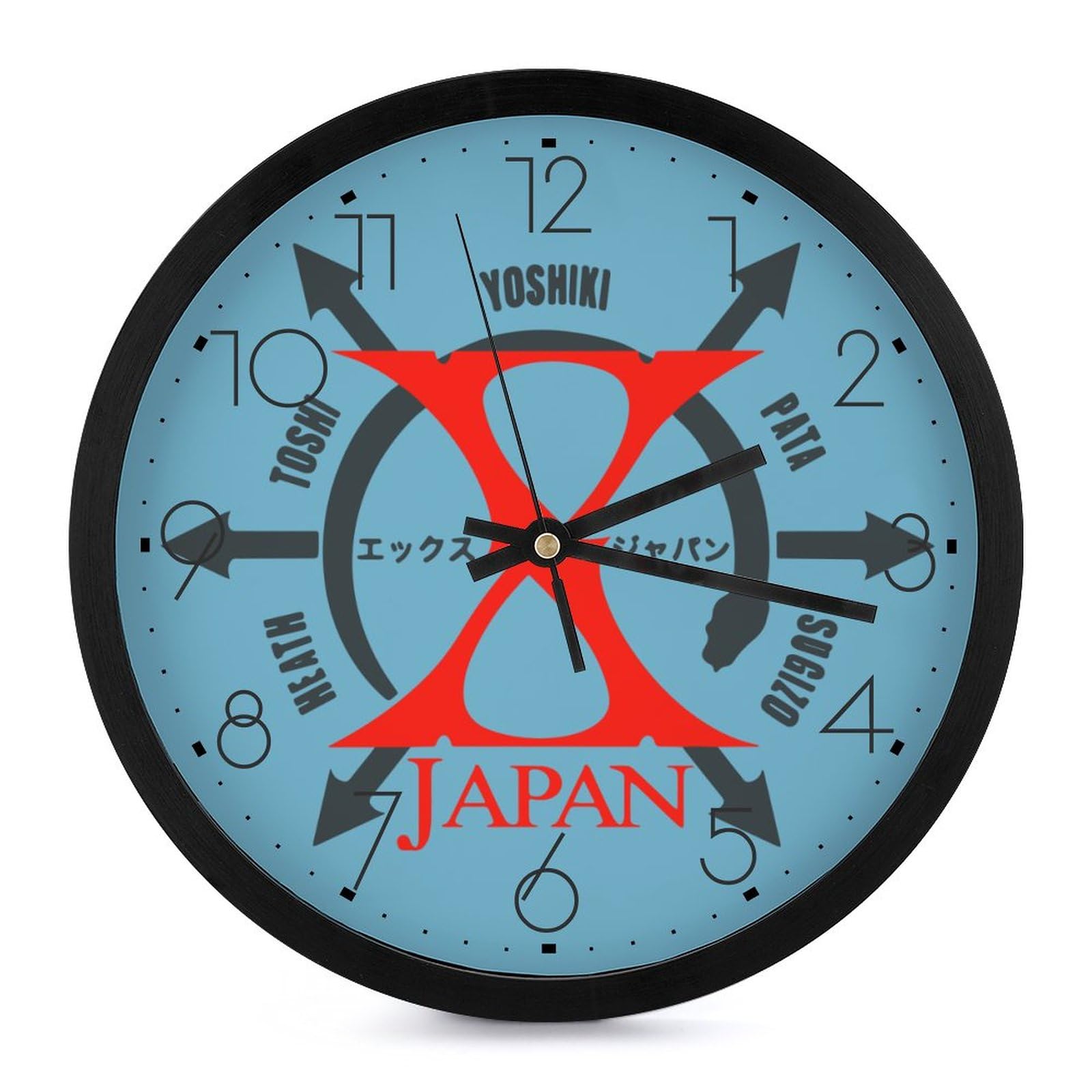 XJAPAN 掛け時計 Amazon.co.jp: 掛け時計 エックスジャパン 静音 連続秒針 壁掛け