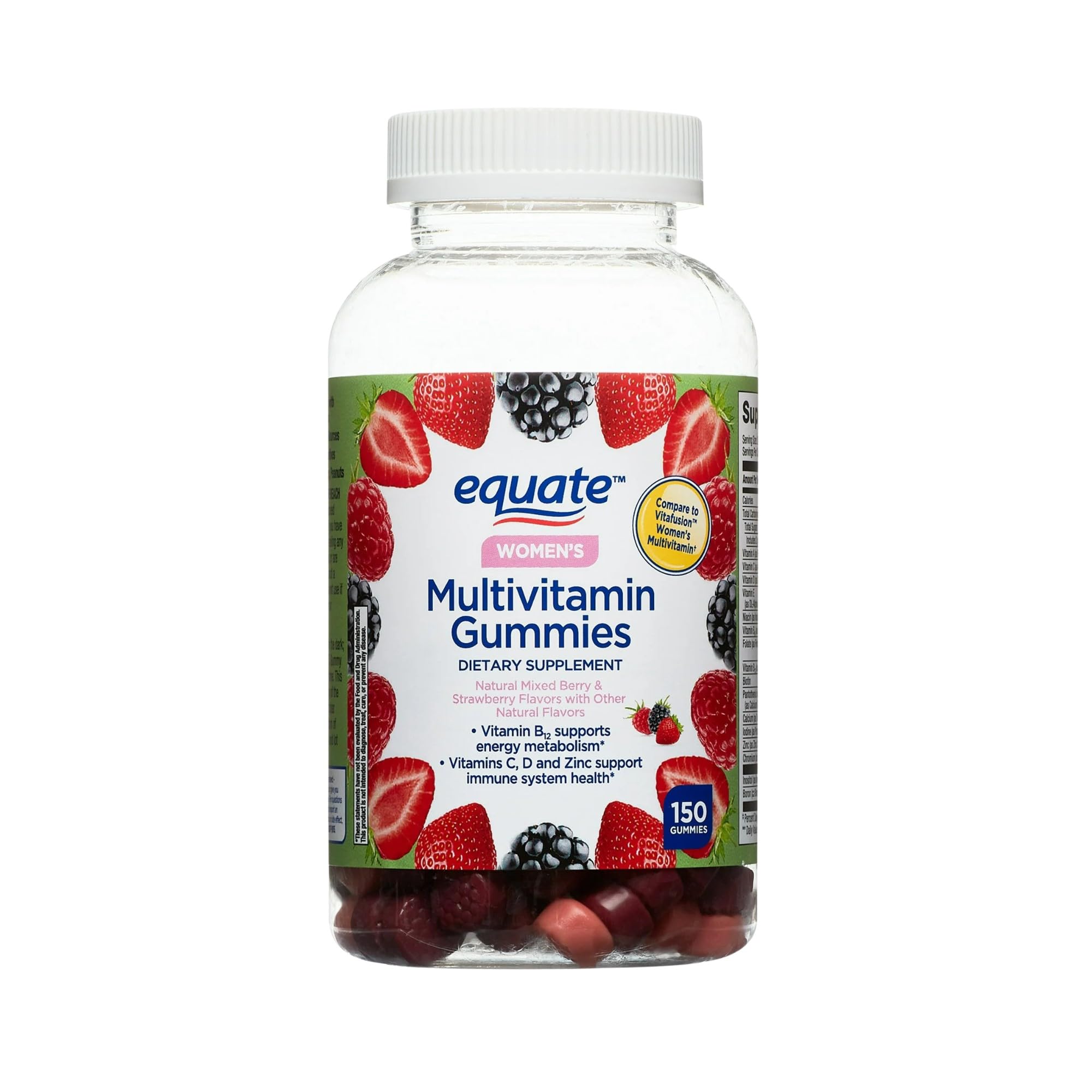 Unique Bundle Store Multivitamin Women 150 Gummies – Daily Women’s Multivitamin, Gummy Vitamins for Women, Chewable Adult Supplement, Natural Berry & Strawberry Flavors (Pack of 1)