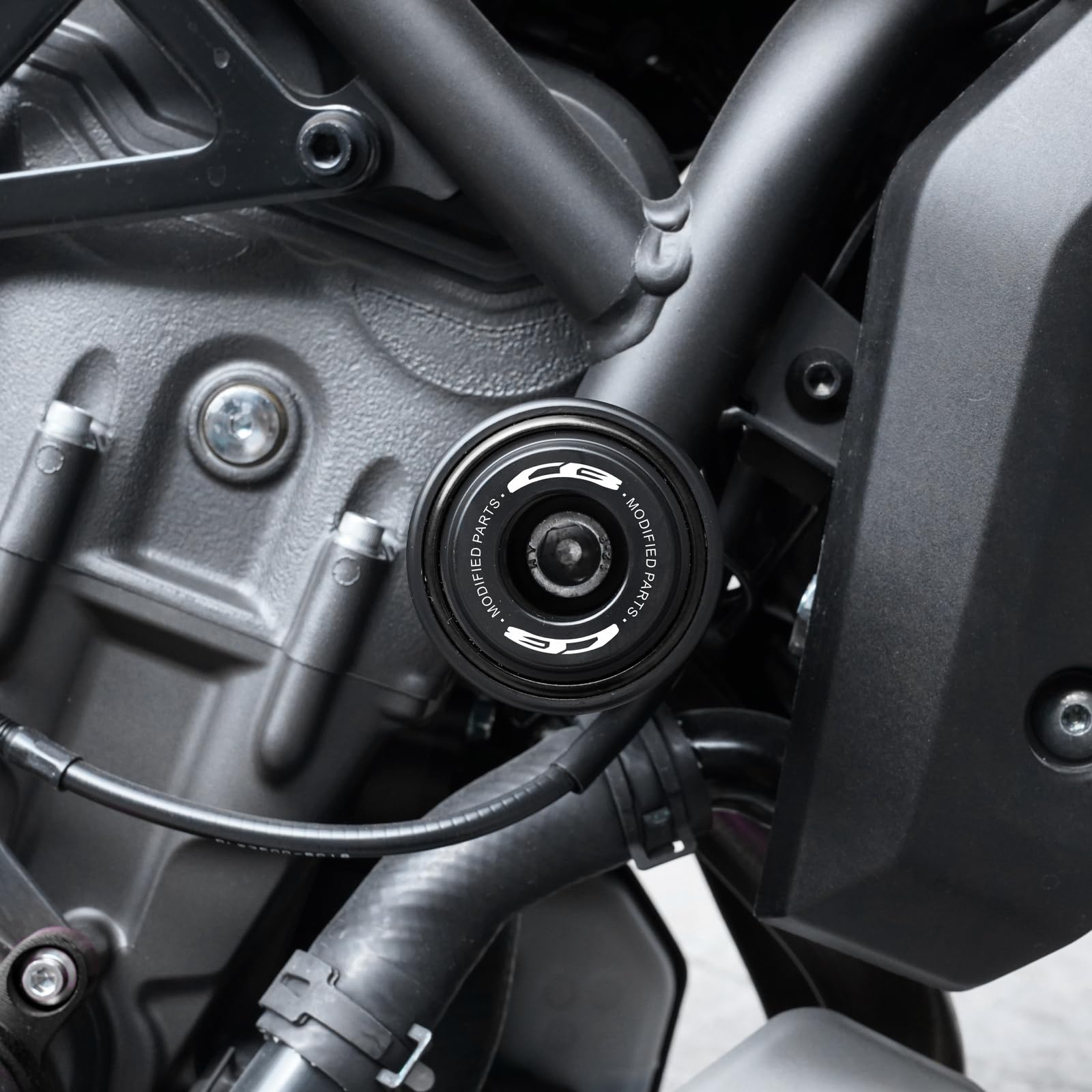 Für Honda CB650R CB 650R CB 650 R 2019-2024 2025 2026 Zubehör Motorrad Rahmen Schieber Sturzschutzpad Crash-Protektor (Schwarz)