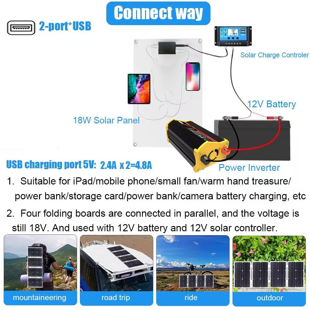 Kit de panneau solaire 4000 W avec batterie et onduleur – Système d’alimentation hors réseau complet pour maison, camping-car, bateau, ferme et remise | Conception extensible, installation