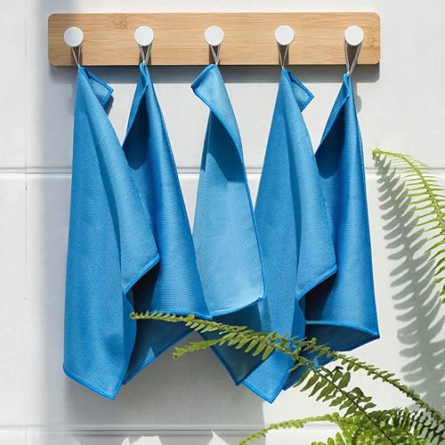 Miniatura 8 de ZHIDIAN Paño de limpieza de microfibra de vidrio para ventana, paquete de 8 trapos de pulido de alta calidad, sin pelusas, toallas limpiadoras de