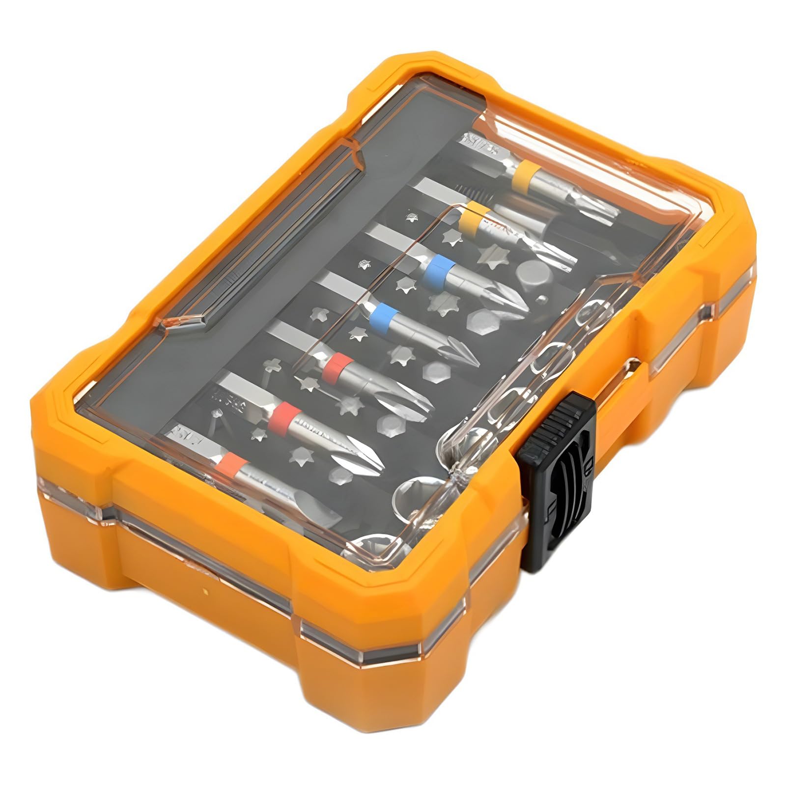 Henygen Multicolor 50Pcs Professional Driver Bit Set Port Couplers Steel With Transportable Planner Case Accuracy Constructed Driver Divisions