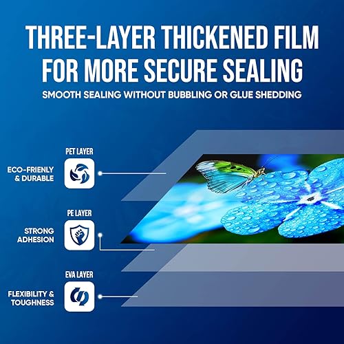 Miniatura 3 de Rolett Hojas de laminación, paquete de 100 bolsas de laminación con capacidad para hojas de 11 x 17 pulgadas, hojas laminadas de 3 mil de 11.5 x