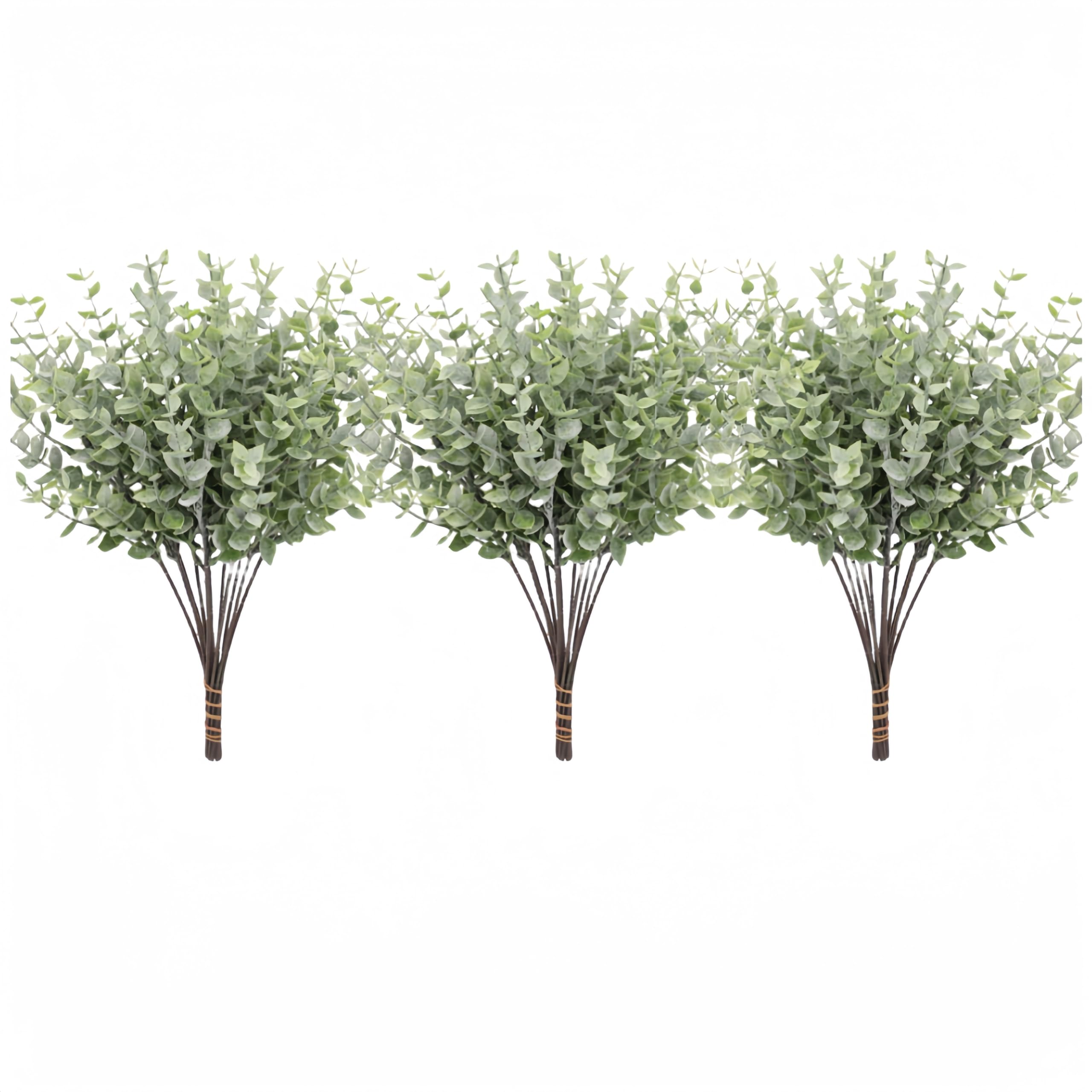 Ccuuhj Light Green 36 Pack Eucalyptus Stems Artificial Eucalyptus Leaves Stems Real Grey Greenery Leaf Branches For Floral Arrangement Vase Wedding Centerpieces Bouquets Home Table Decorations (Light Green)