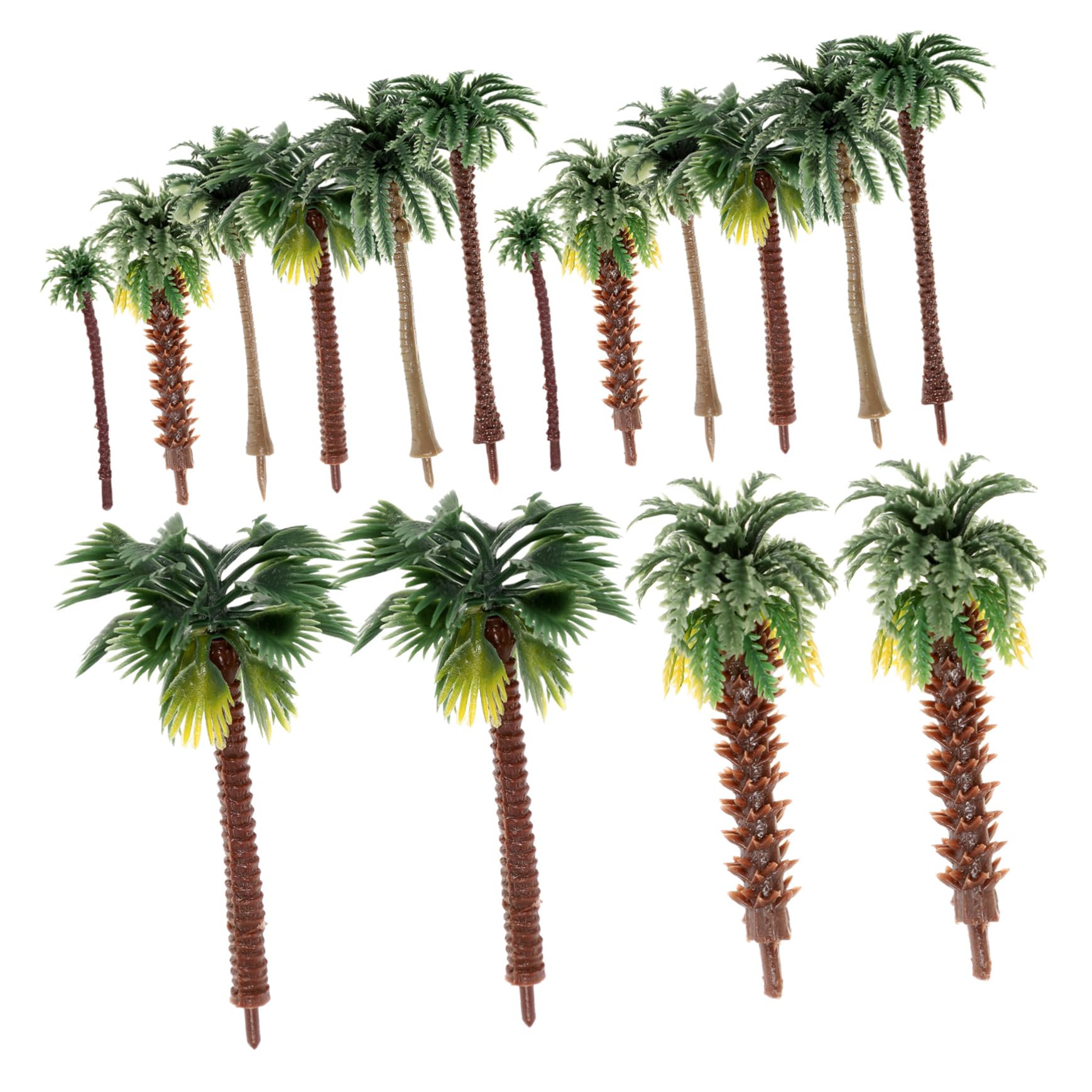 SUPVOX 3 Juegos Juego De Miniárboles Arboles Artificiales Maquetas Construccion Modelos De Palmeras Árboles Paisaje Ferrocarril Árbol Falso En Miniatura Paisajes DIY Arboles 30 Uds * 3