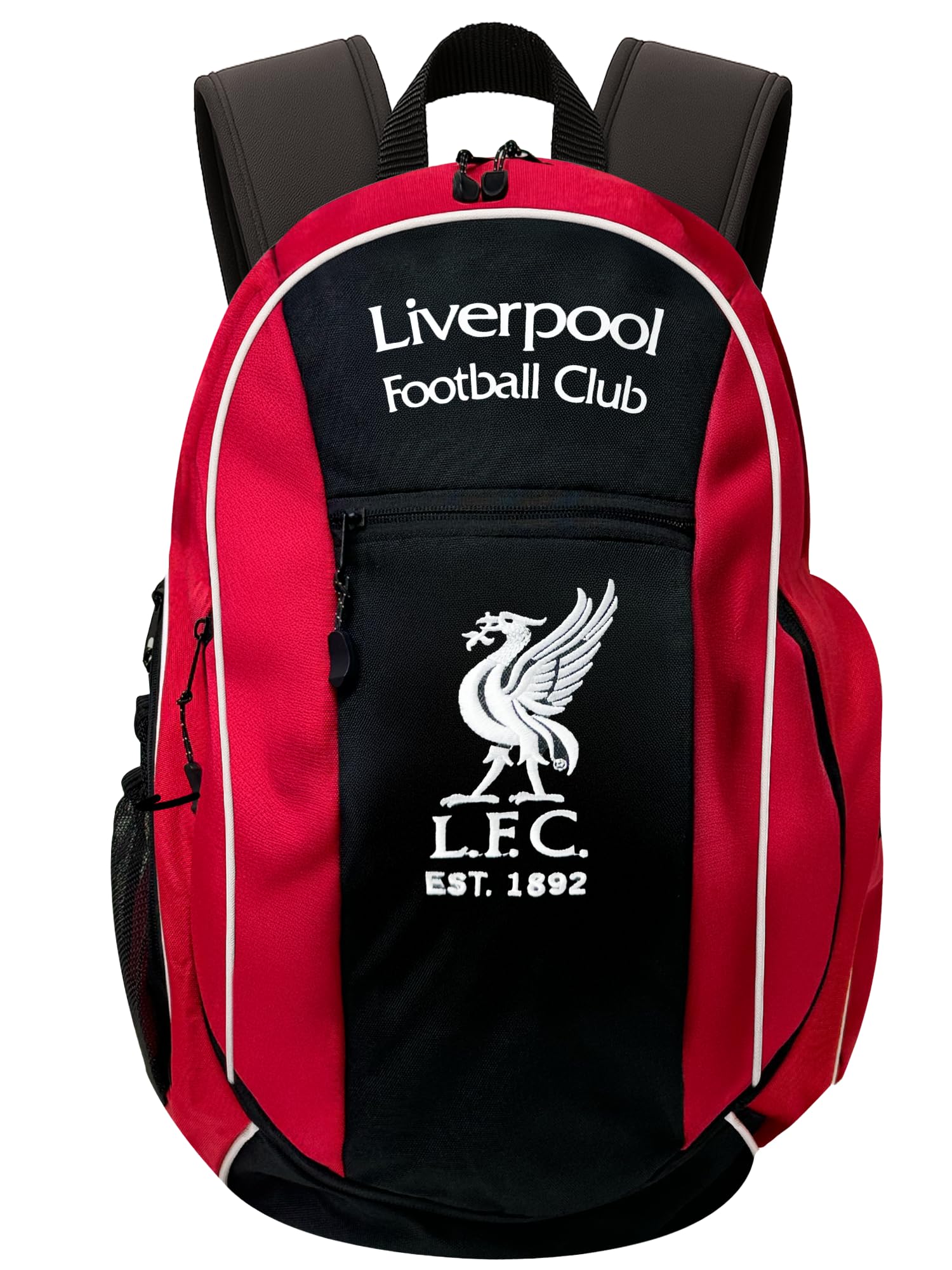 Icon Sports Liverpool Erwachsenen-Rucksack mit Fußballfach, rot/schwarz, Einheitsgröße, Icon Sports Ballrucksack
