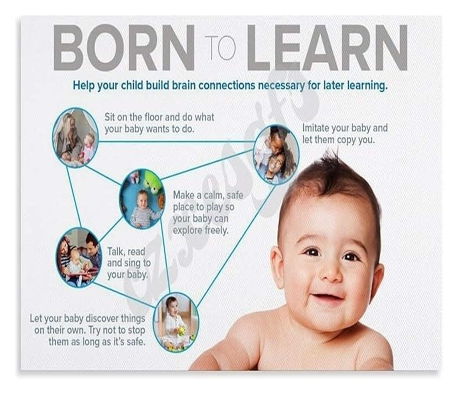 MQXFCZUX Parents Developmental Milestones Guide Poster Infant Growth Chart for Nursery Pediatric Office Wall-Art Framed,12x18inch(30x45cm)