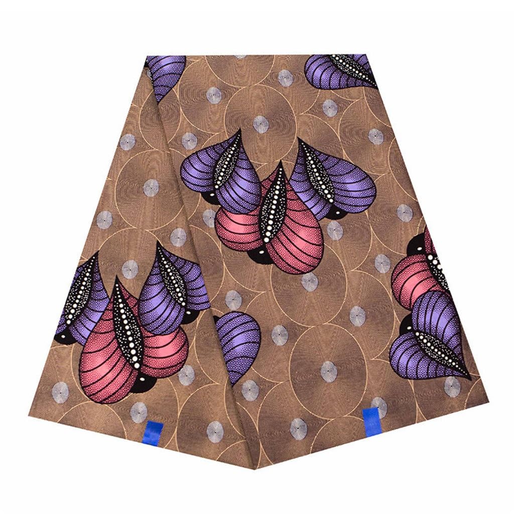 Tessuto stampato batik di cotone africano Tessuto di cotone stile etnico africano fronte-retro