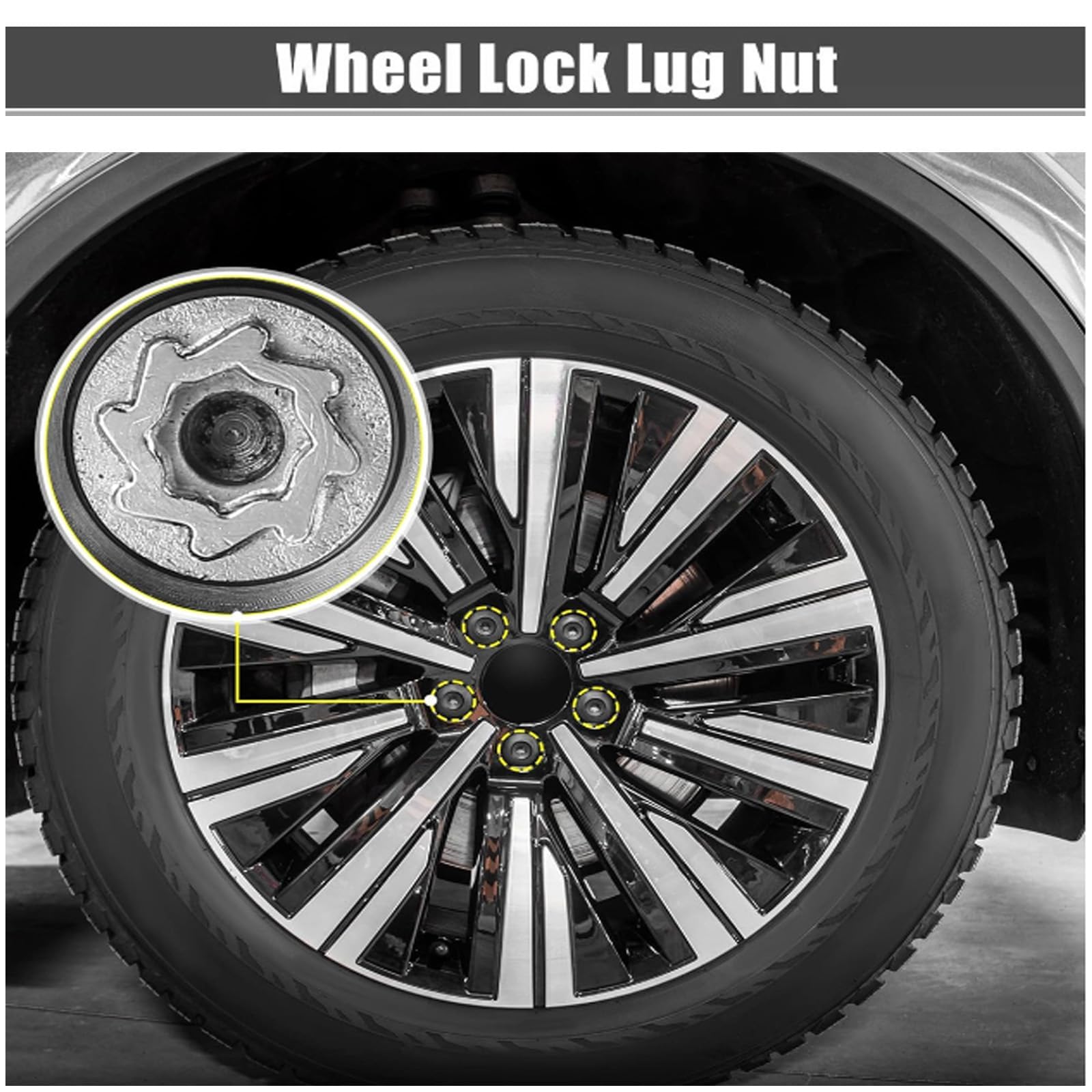 Dadi Di Bloccaggio Ruota Anwangda ABC4/15PT - 2 Pezzi Con 15 Denti, Antifurto, Per Auto Come Magotan E Bora - Foto 10