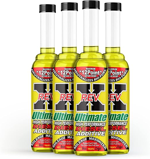 REV X Ultimate Diesel Fuel System Treatment - 8 fl. oz. (4 Pack)