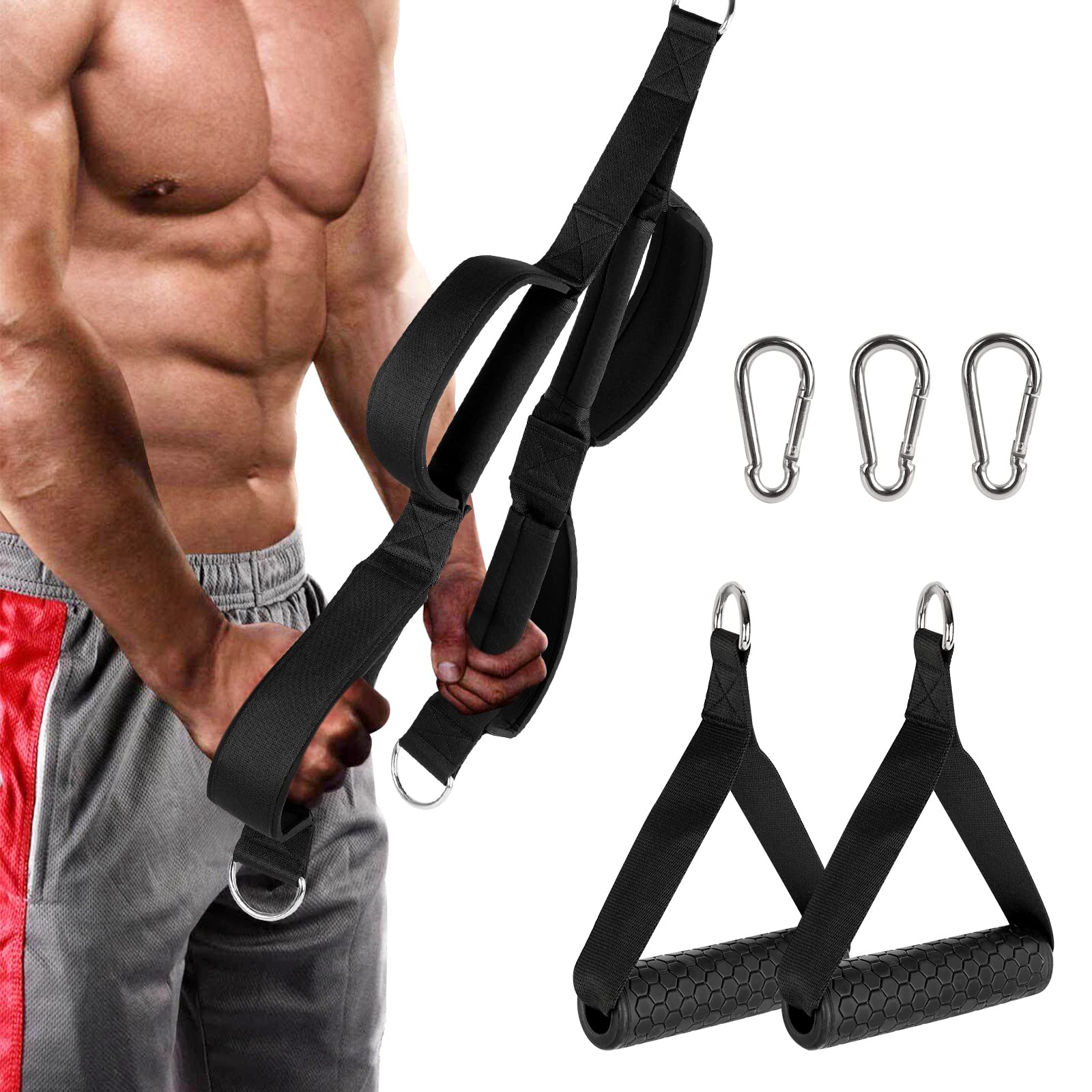 Buy Ibnotuiy Tricep Rope Cable Attachments Long Tricep Pull Down Rope