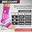 Sleeve Stars Ankle Brace for Women & Men, Ankle Wrap for Sprained Ankle, Compression Sleeve for Plantar Fasciitis Relief, Easy Customizable Support: w/Removable Strap (Single/S:9-10/Hot Pink)