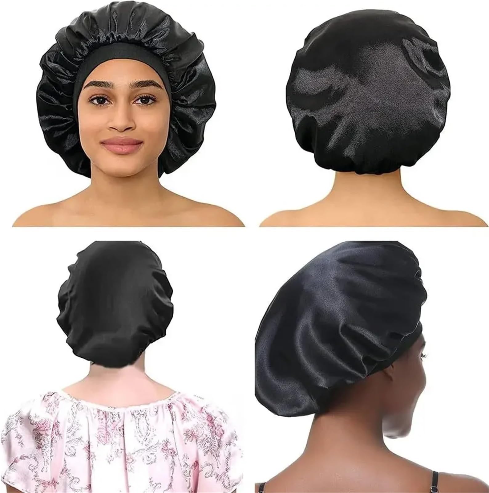 Cofano In Seta Cuffia in seta for dormire Cappello in raso for notte in for Cuffie for in for capelli in for(Purple)
