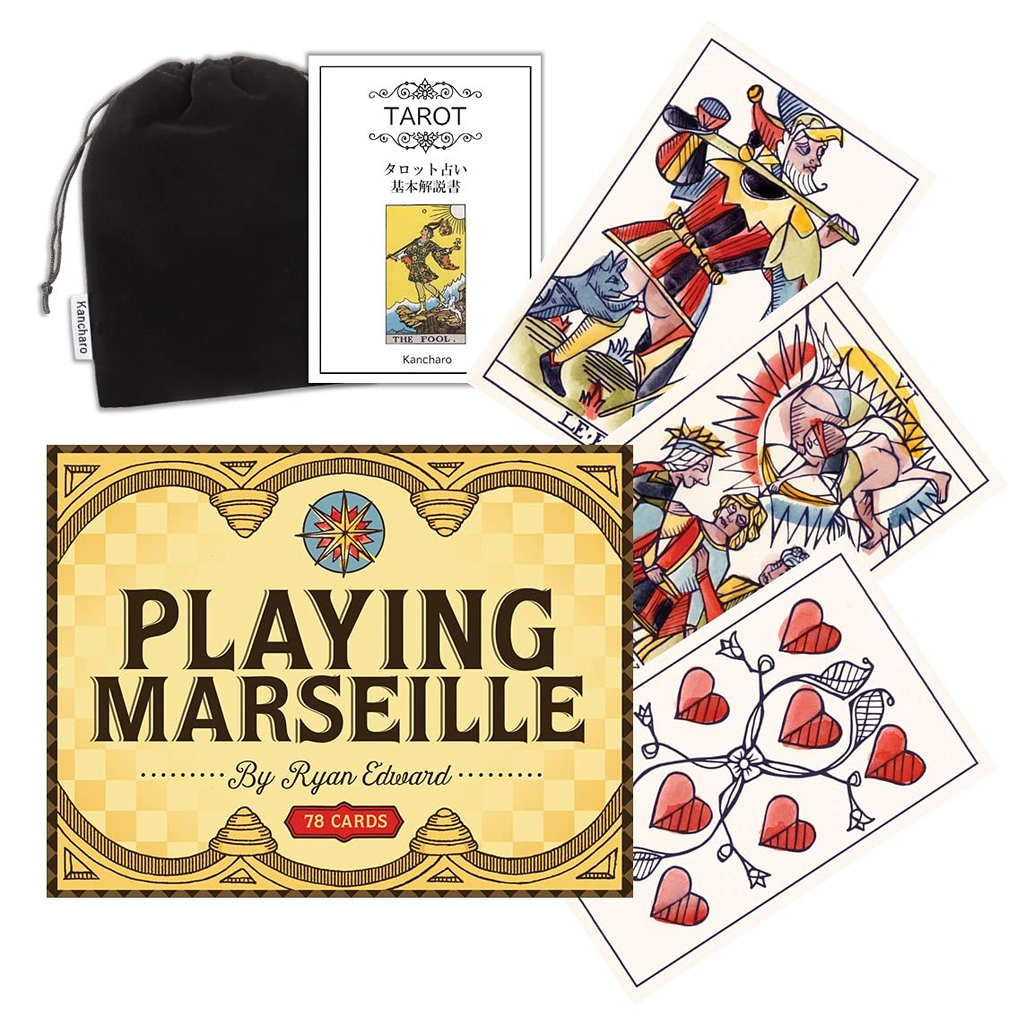 マルセイユタロット　le tarot de marseille-waite Amazon.co.jp: Kancharo タロットカード 78 枚 タロット占い