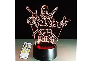 Deadpool Merch: 3D Lamp with 7 Color-Changing LED Lights