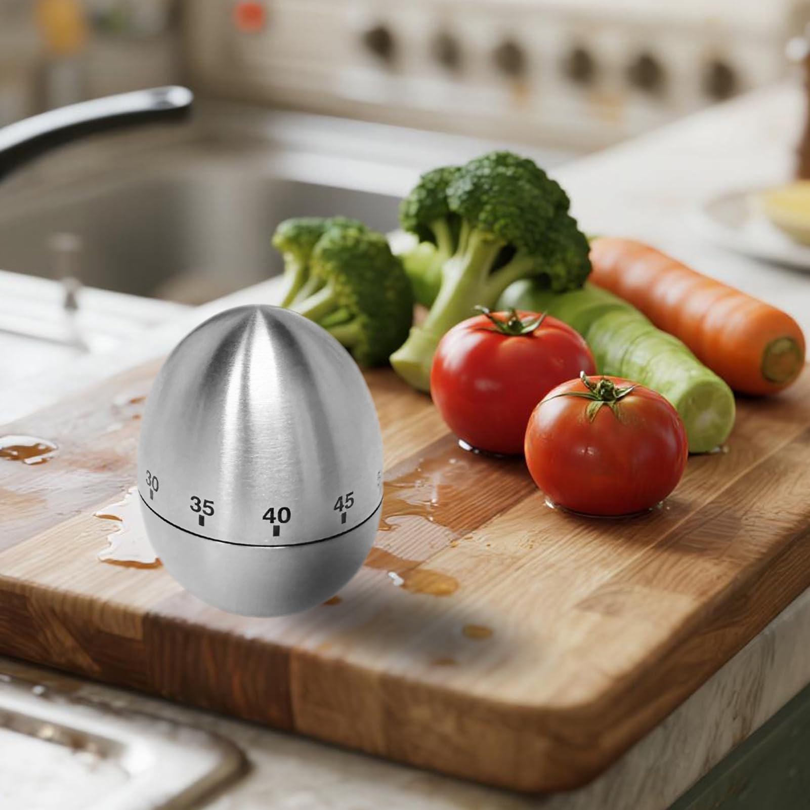 Meccanico A Forma Di Uovo Timer Da Cucina Cooking Conto Alla - Foto 3