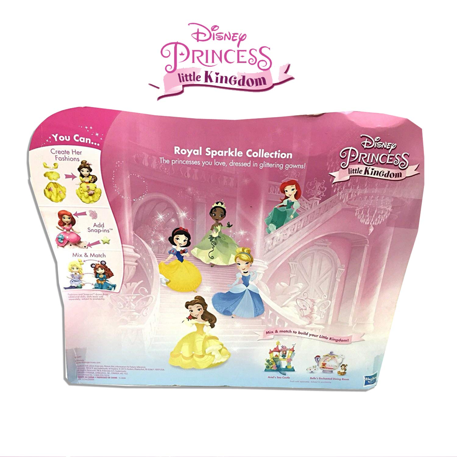 Disney Princess Figures Play Set Little Kingdom Royal Sparkle