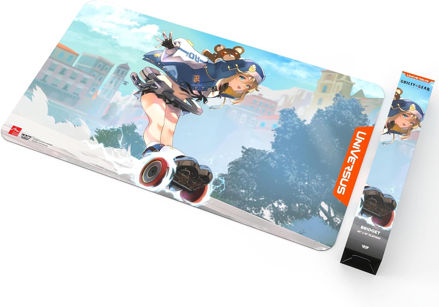 UniVersus: Guilty Gear - Strive - Playmat: Bridget - 24x14 Neoprene Mat, Exclusive Character Art, Tabletop Trading Card Game Accessory, Collectible