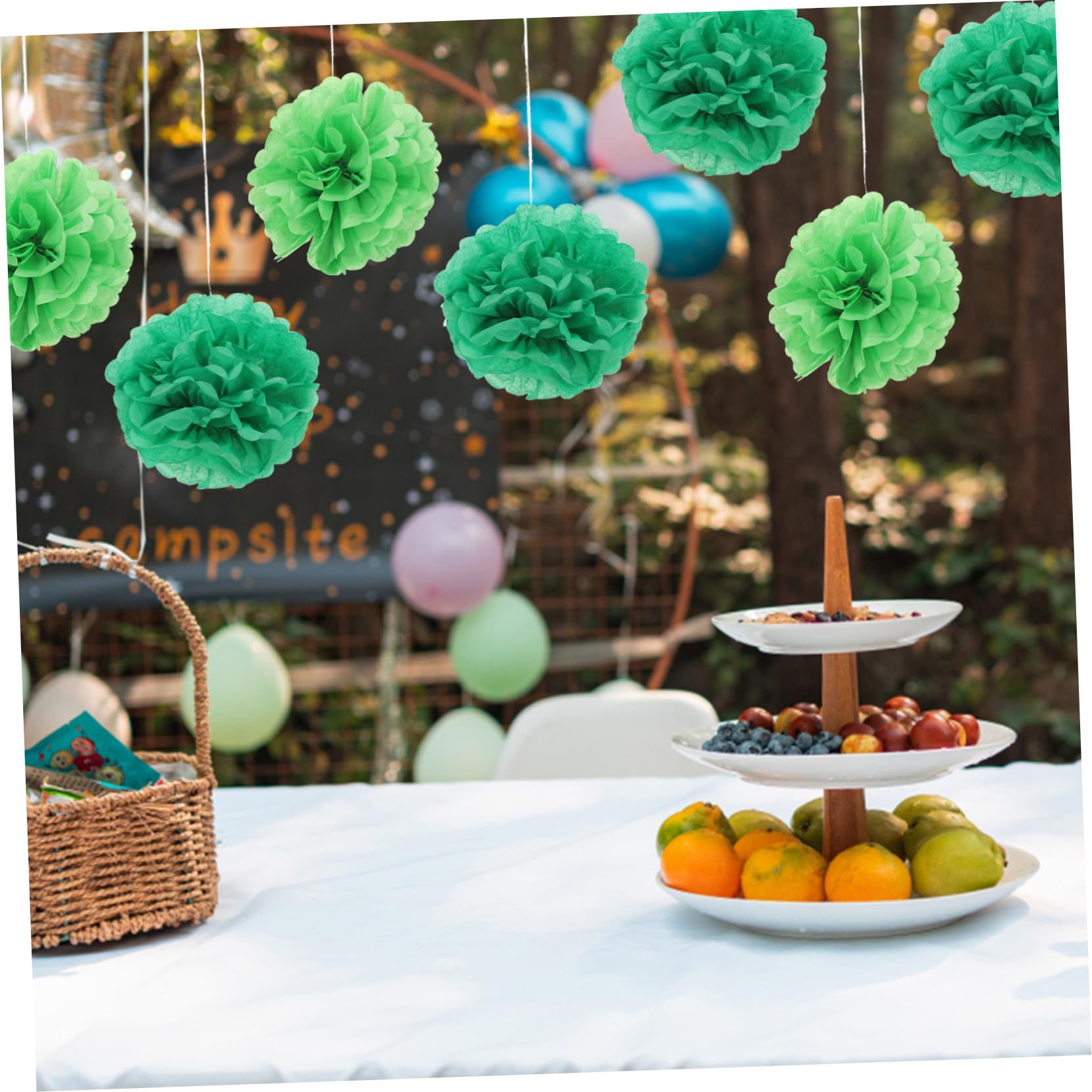 Alipis Bola De Flores De Papel Pompón Pompones Decoración Fiesta Decoración De Fiesta Decoración Colgante De Bola De Flores Colgante De Bola De Flor De Papel 20 Piezas*4
