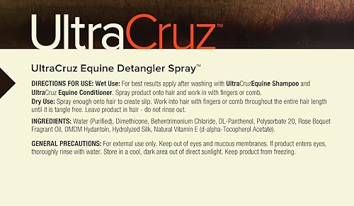 Miniatura 3 de UltraCruz Espray desenredante equino, 32 onzas
