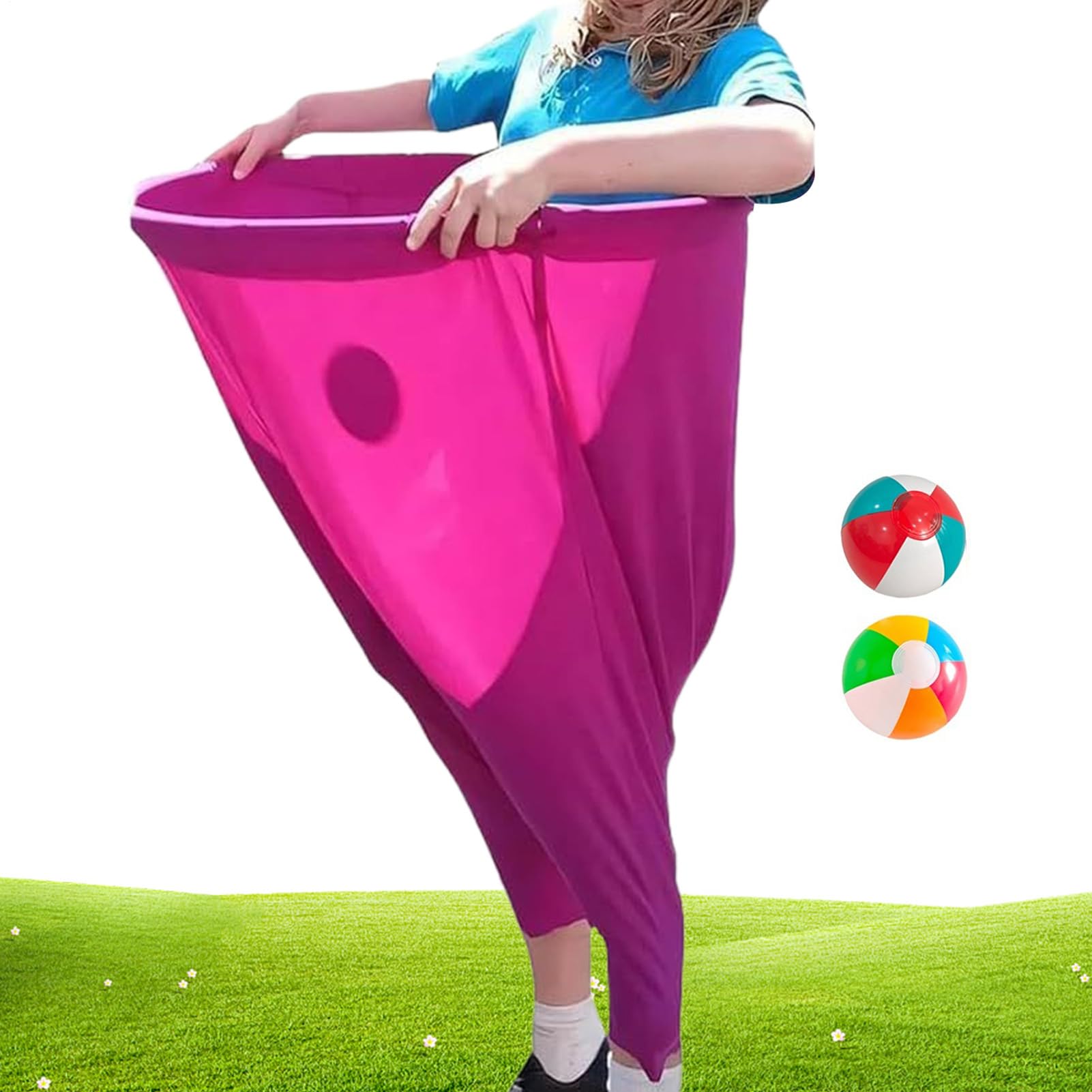 granny pants game, Stretch Pants Set with 2 Bouncy Balls Yard Game Funny for Patio Lawn Field Reunion Playground Park Picnic Carnival Festival Family Gatherings