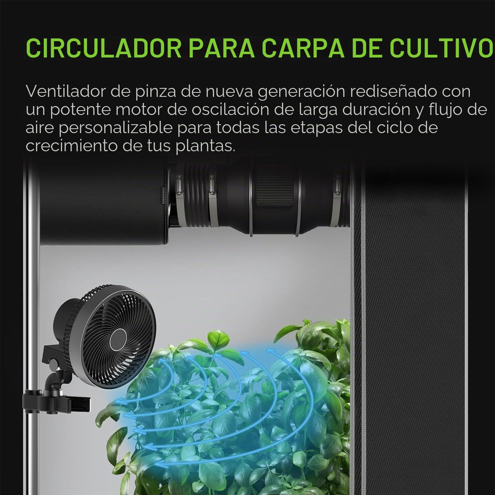 Juego Completo de Tienda de Cultivo LED, lámpara de Cultivo de Espectro Completo LED de 200 W, Regulable, 120x120x200cm, Kit Completo de Tienda de Cultivo hidropónico