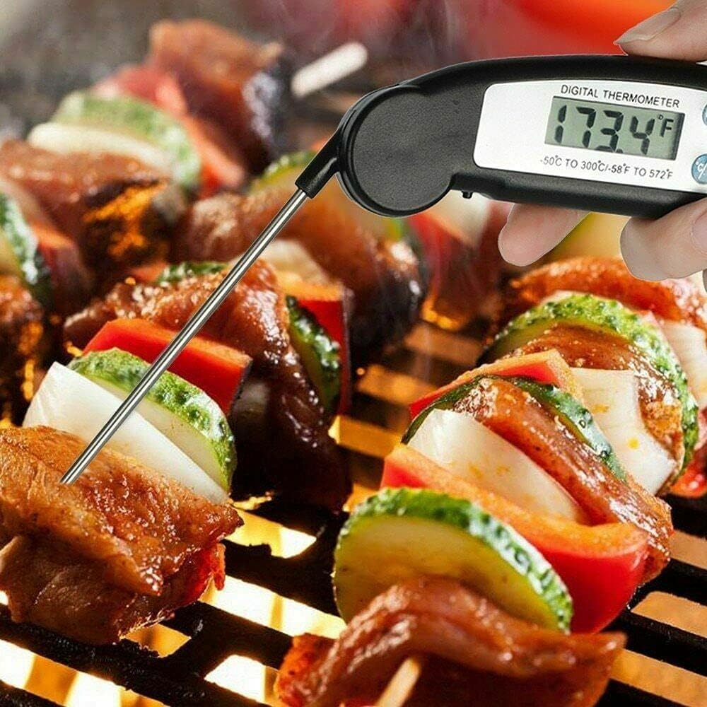 review HaiGe Digital Instant Read Meat Thermometer Kitchen Food Cooking Thermometer Kitchen Shears, Stainless Steel Shears and Heavy Duty Scissors