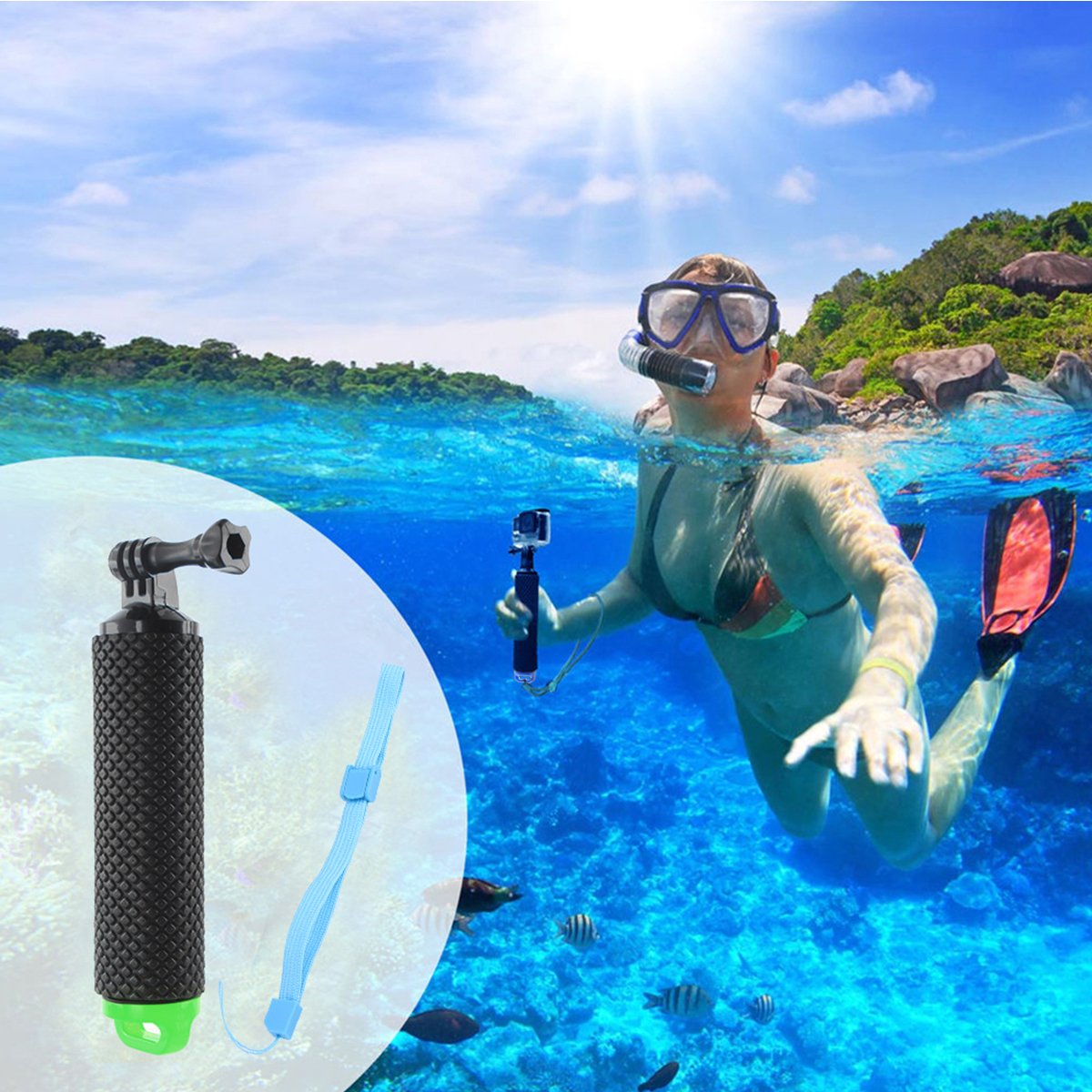 Poignée Flottante Bluetooth Pour GoPro HERO13/12/11/10/9/8 | Telesin