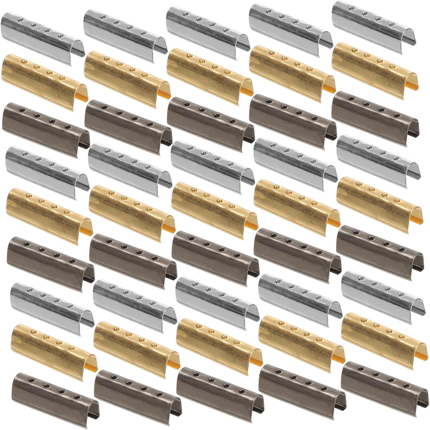 VALICLUD 150pcs Shoelace Metal Caps Rope Buckle for Sneakers Diy Repair Tips Toggles End Shoe Lace Caps