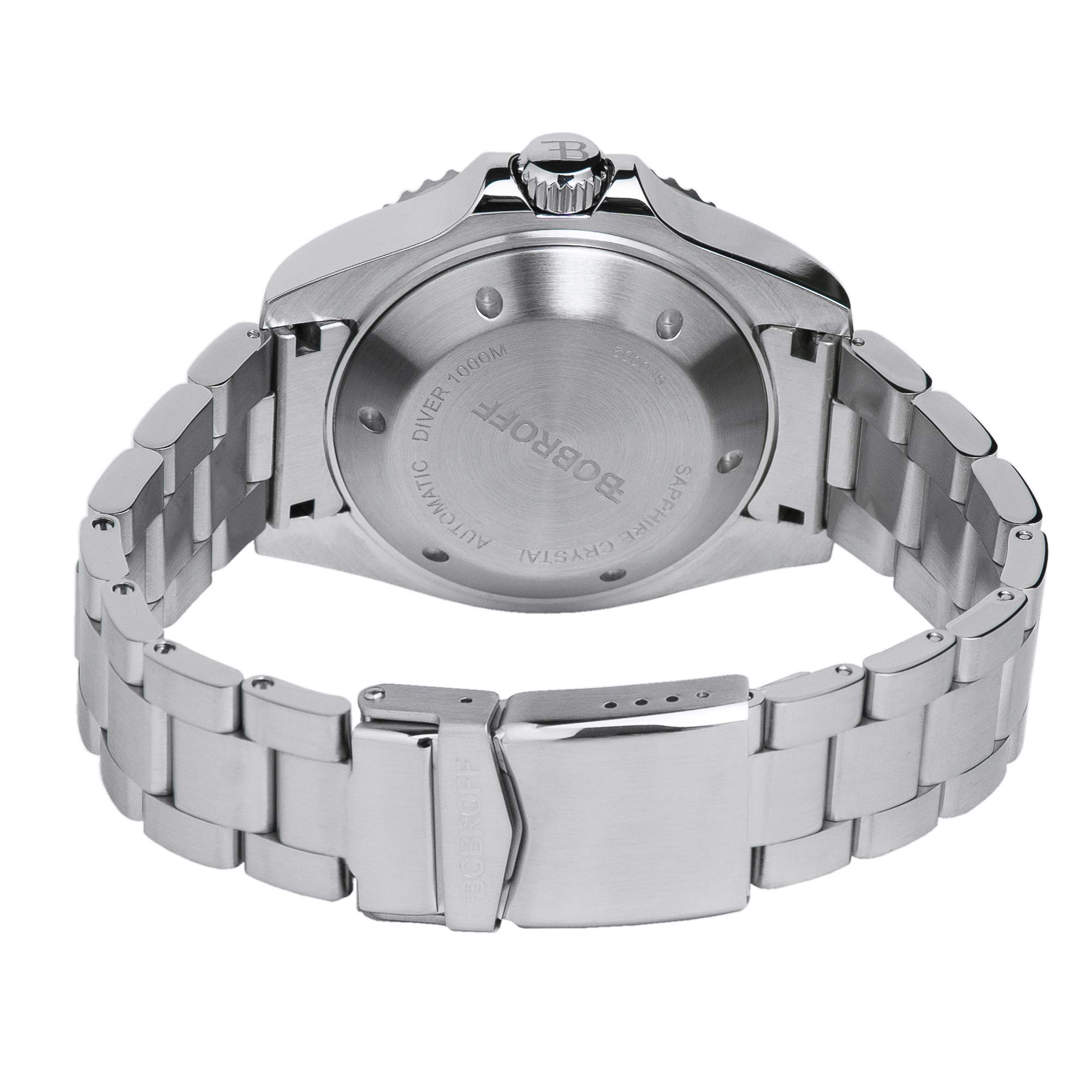 Bobroff Tabarca - Reloj de Hombre automático Diver Profesional de Buceo, 1000 m, Verde, 44MM, válvula de Helio BF002