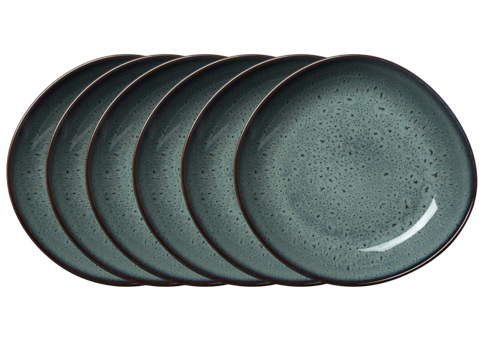 like. by Villeroy & Boch Lave gris 6 cuencos planos pequeños de 22 cm, loza, beige