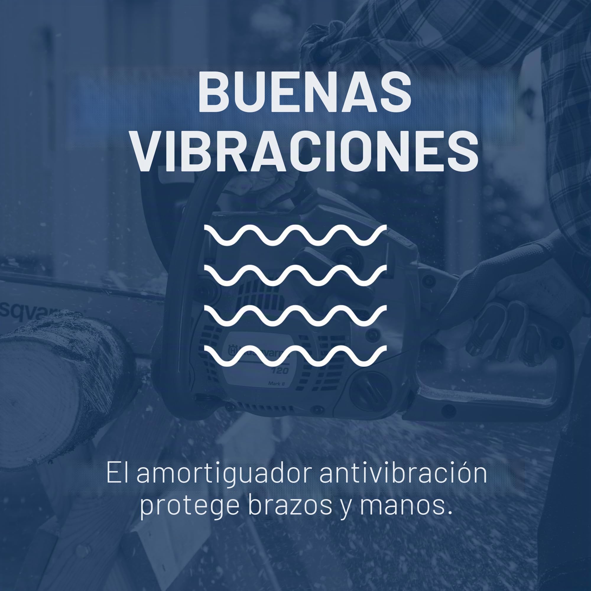Husqvarna Motosierra de gasolina 120 II de 14 pulgadas, 38,2 cc