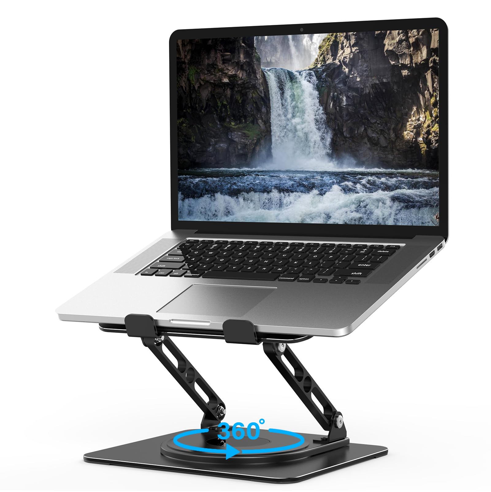 Nayka Adjustable Laptop Stand for Desk with 360 Rotating Base