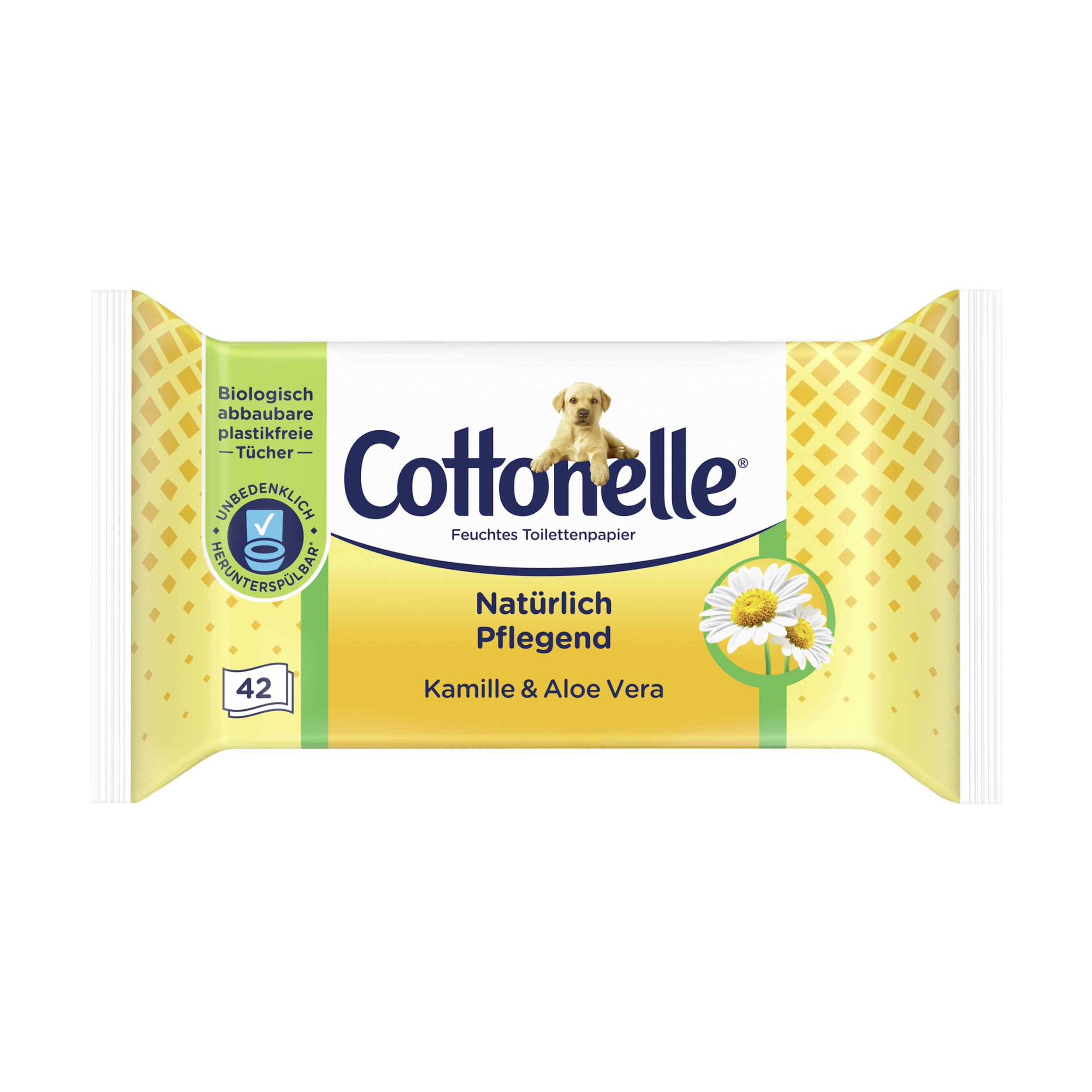 Cottonelle - Papel higiénico húmedo Mix-Display 27 unidades (12 x cuidado natural, 7 x cuidado sensible, 8 x limpio)