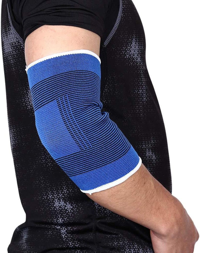 2pcs Elbow Support Brace Pads Injury Gym Arm Guard Wrap Bandage Sleeves