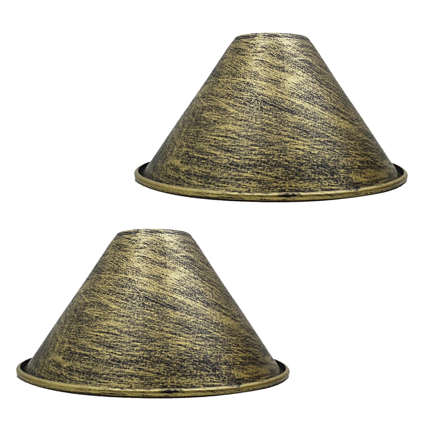LEDSone Metal Lamp Shades, Light Shade, Modern Lampshades for Ceiling Lights, Table Lamps and Floor Lamps, Easy Fit Pendant Light Shades Ceiling for Living Room, Bedroom, Kitchen (18CM Cone Shade)