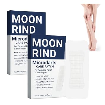 Moonrind Vein Target Microdarts Care Patch, Relieve Leg Discomfort, Effectively Moisturizes, Deep Moisturizing Skin Treatment Mask for Leg Fatigue and Soreness 2PCS, 2 Box
