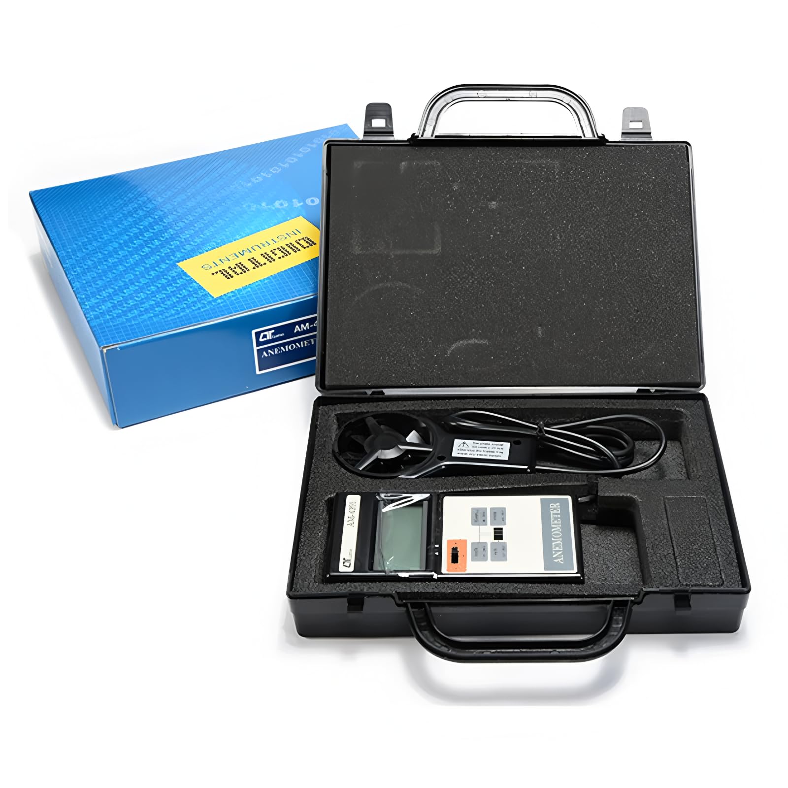 i-POOK DIGITAL ANEMOMETER AM-4204 with Temp. Measurement 0 to 50? RS232 interface Portable Vane Anemometer air velocity Wind Speed Meter 0.2 to 20.0 m/s Resolution: 0.1 m/s made in Taiwan