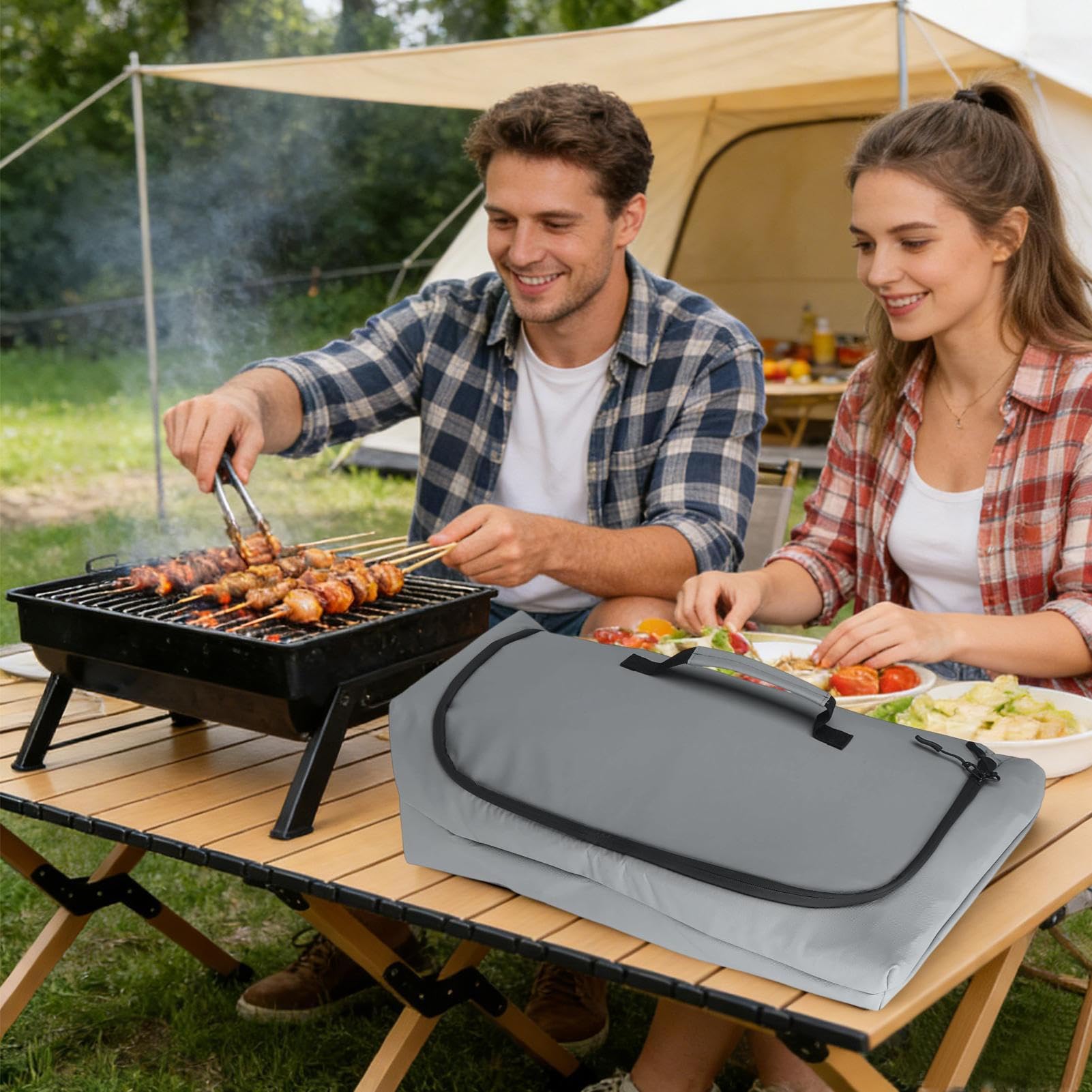 Borsa per il Riposo della Carne Attrezzo da Griglia che Blocca i Succhi | Coperta BBQ per riposo di carne Per brisket di maiale, ristoranti, feste, cucine, campeggi, compleanni, uomini, papà,