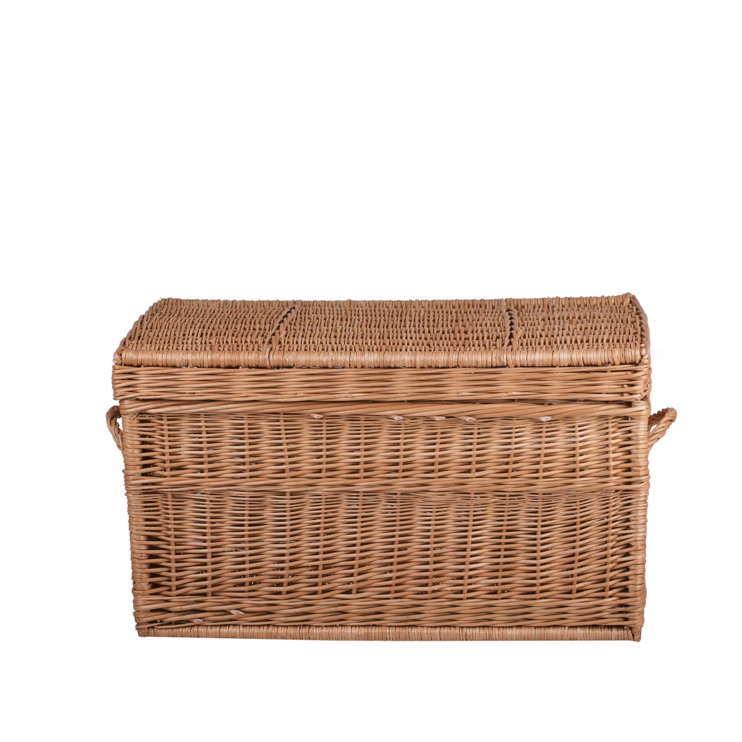 e-wicker24 Alles aus Weide Cesta de mimbre para guardar objetos y como cesta de ropa o cesta de juguetes, armario de lavandería para ropa sucia de mimbre trenzado (natural)