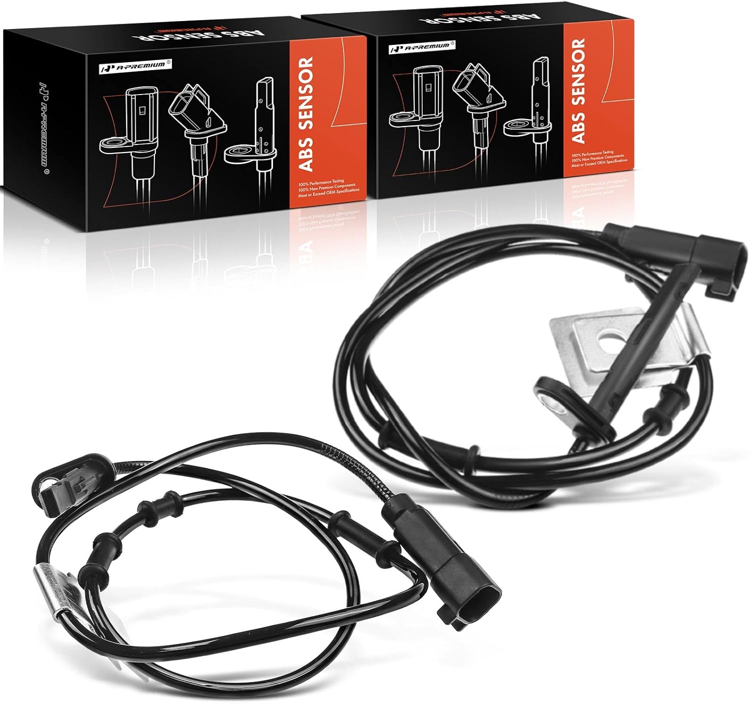 A-Premium 2PCS Front ABS Wheel Speed Sensor for Chevy Equinox GMC Terrain (Front Left and Right)