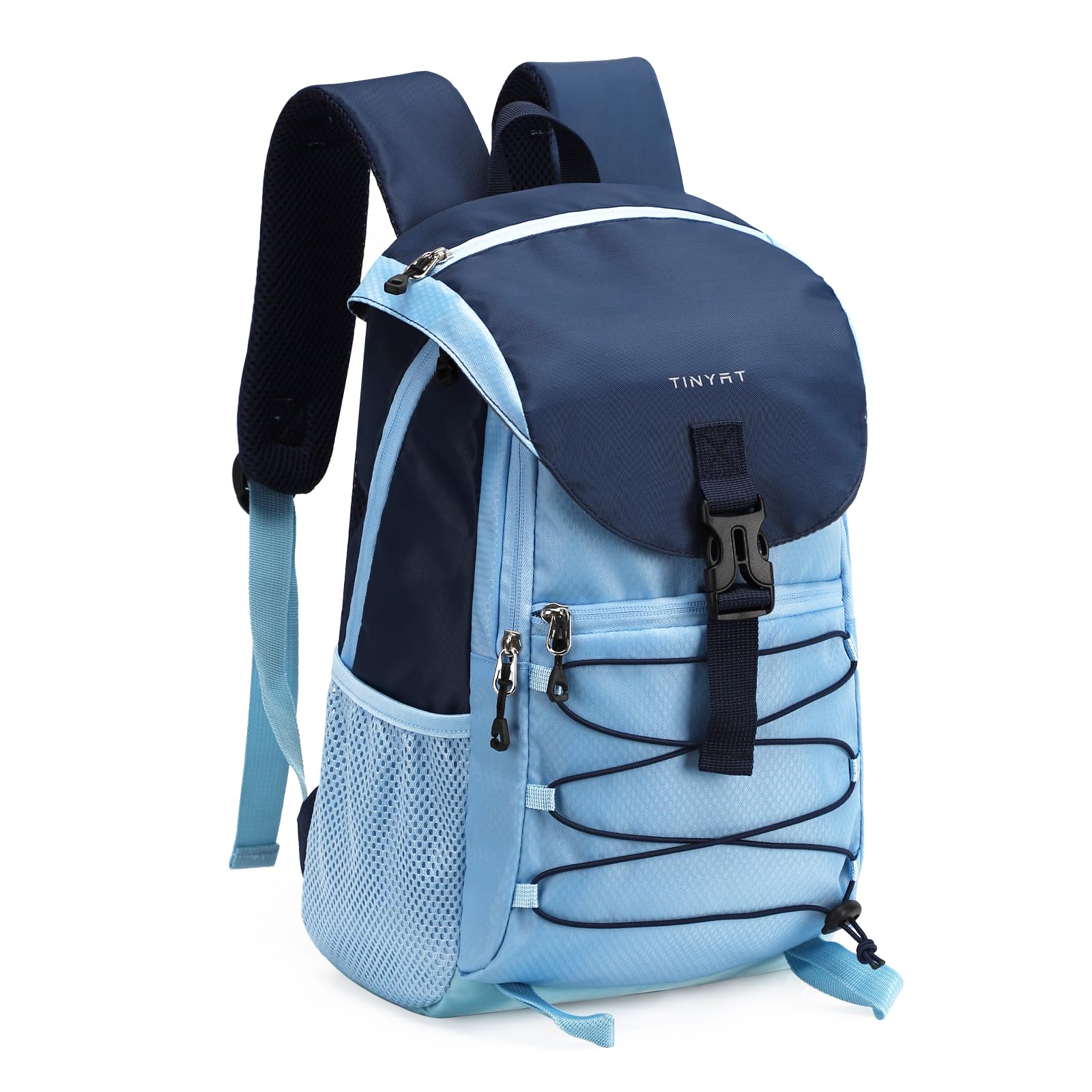 TINYAT Wanderrucksack für Damen und Herren, wasserabweisend, Reiserucksack, Trekkingrucksack, Tagesrucksack, für Camping, Klettern, Sport, Blau/T109433-1, 15L/T109433-1BL