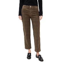 AMO Womens Lillian Printed Plaid Corduroy Pants