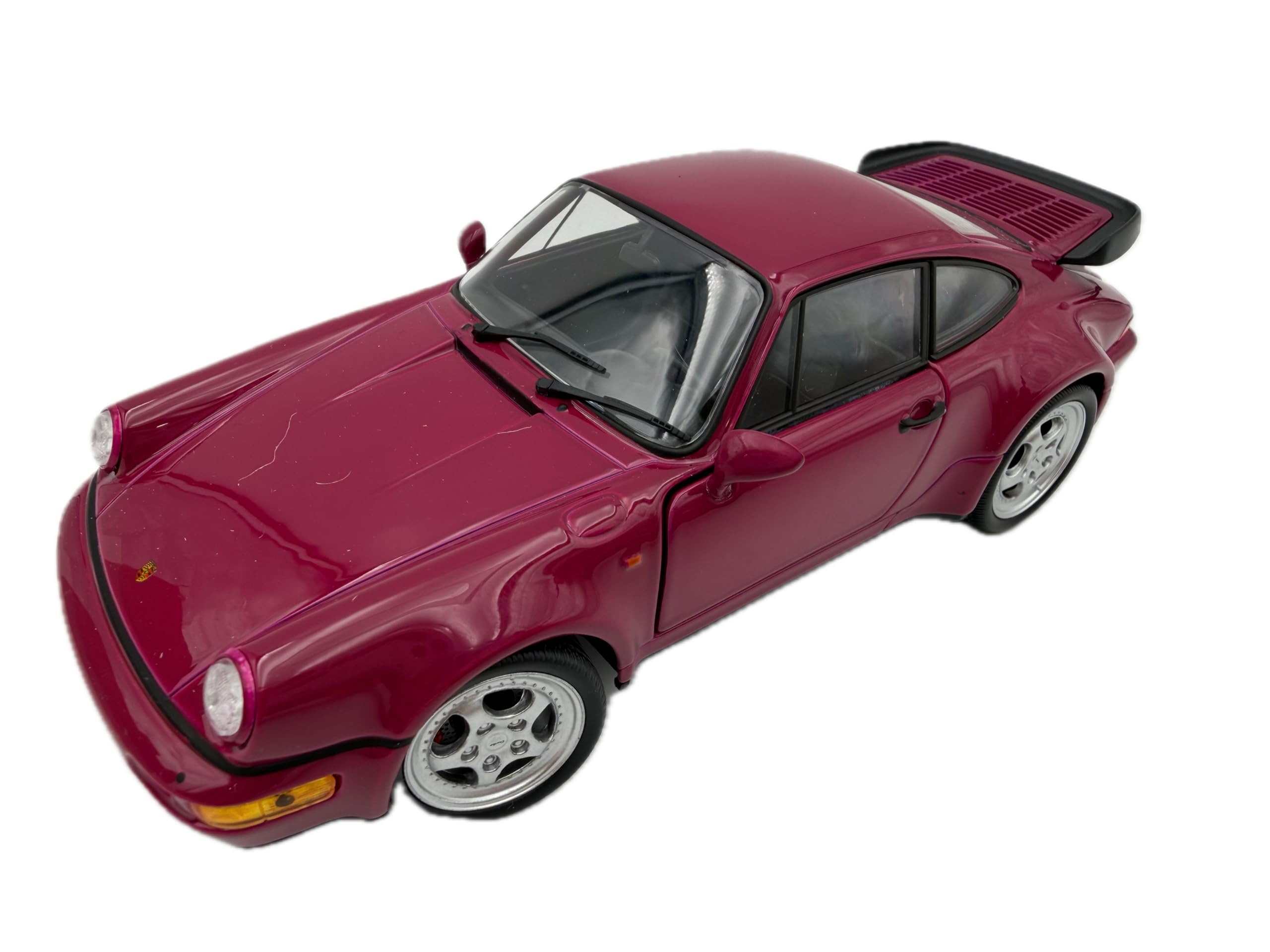 GT-Marketing GmbH Porsche 911 Turbo (964) model car 1:24, pink - Highly detailed collector's model | Miniature vehicle (Museum Edition)